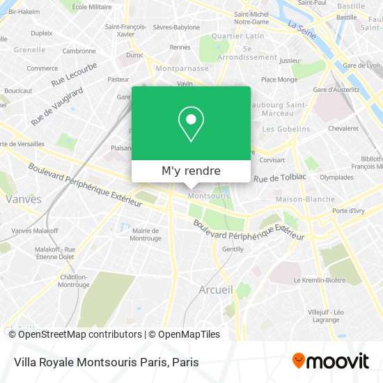 Villa Royale Montsouris Paris plan