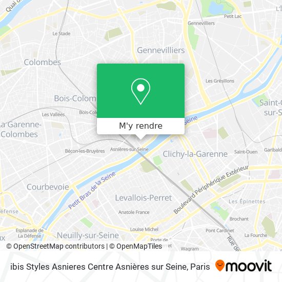 ibis Styles Asnieres Centre Asnières sur Seine plan