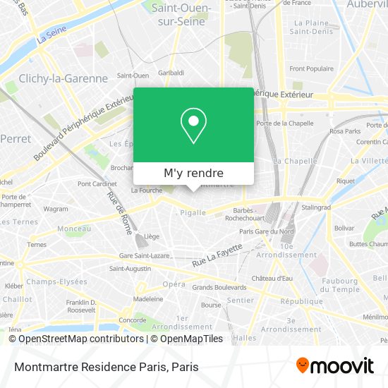 Montmartre Residence Paris plan