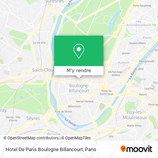 Hotel De Paris Boulogne Billancourt plan