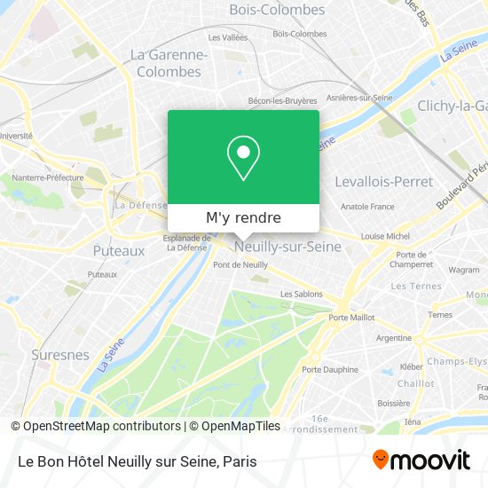 Le Bon Hôtel Neuilly sur Seine plan