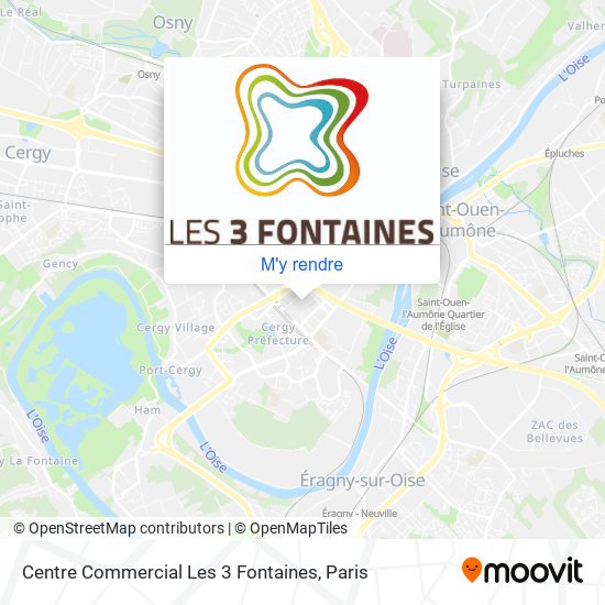 Centre Commercial Les 3 Fontaines plan