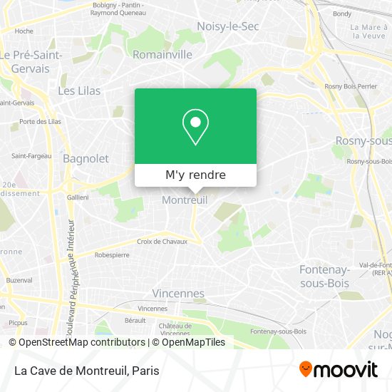 La Cave de Montreuil plan