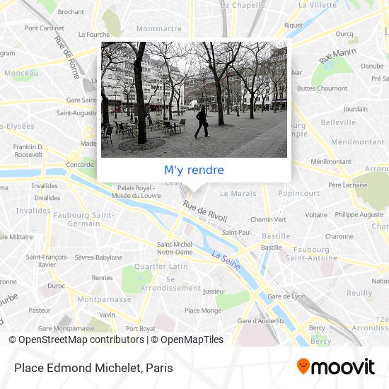 Place Edmond Michelet plan