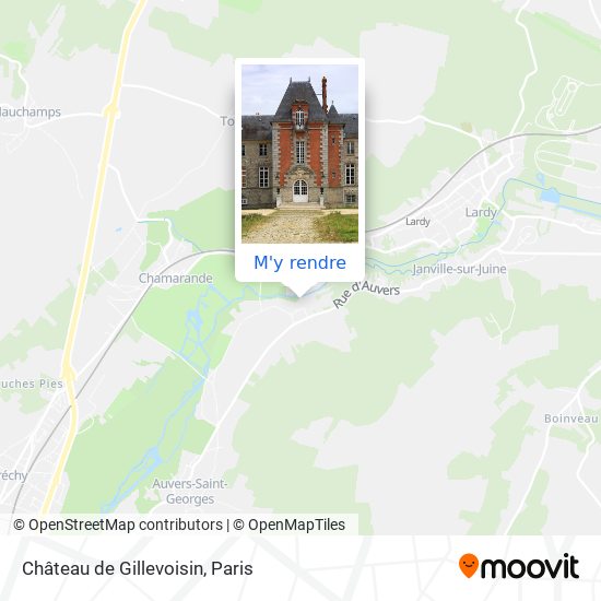 Château de Gillevoisin plan