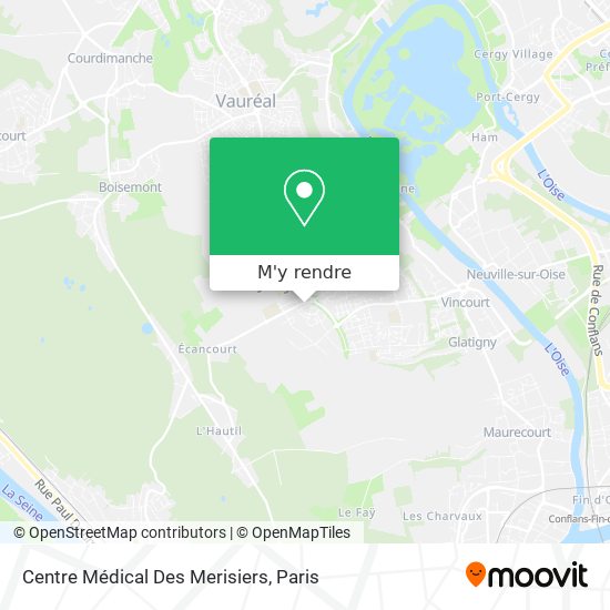 Centre Médical Des Merisiers plan