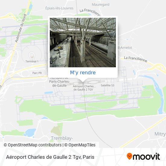 Aéroport Charles de Gaulle 2 Tgv plan