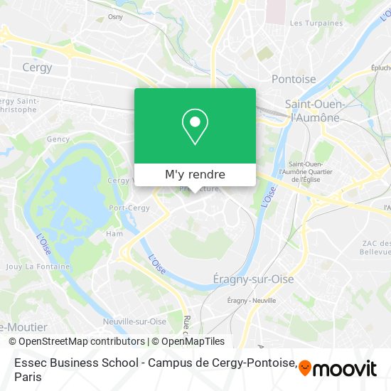 Essec Business School - Campus de Cergy-Pontoise plan