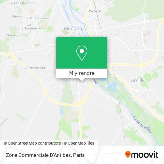Zone Commerciale D'Antibes plan