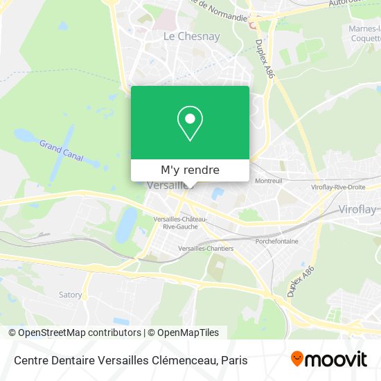 Centre Dentaire Versailles Clémenceau plan