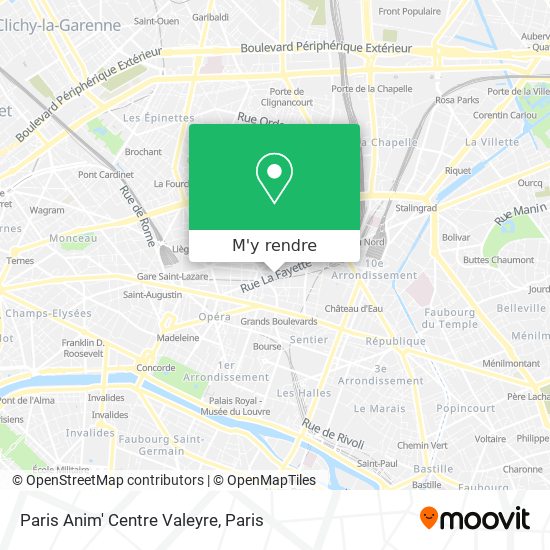 Paris Anim' Centre Valeyre plan