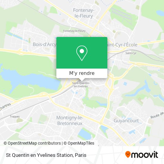 St Quentin en Yvelines Station plan