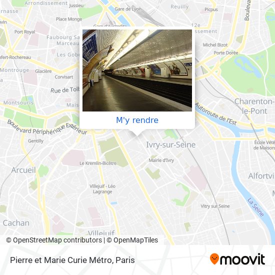 Pierre et Marie Curie Métro plan