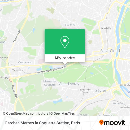 Garches Marnes la Coquette Station plan