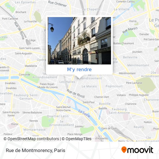 Rue de Montmorency plan