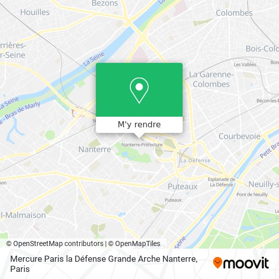 Mercure Paris la Défense Grande Arche Nanterre plan