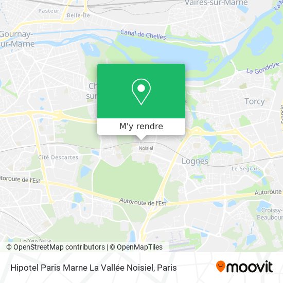 Hipotel Paris Marne La Vallée Noisiel plan