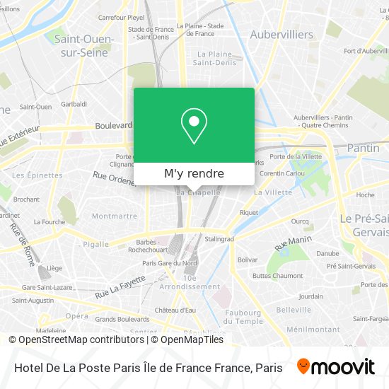 Hotel De La Poste Paris Île de France France plan