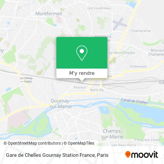 Gare de Chelles Gournay Station France plan
