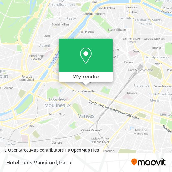Hôtel Paris Vaugirard plan