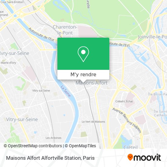 Maisons Alfort Alfortville Station plan