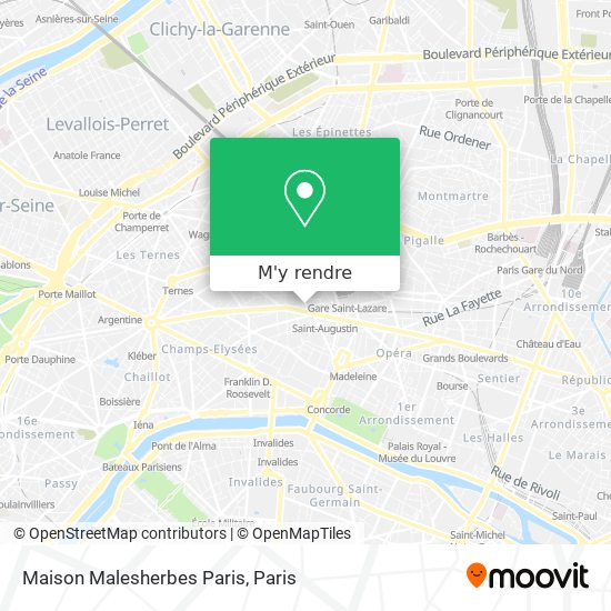 Maison Malesherbes Paris plan