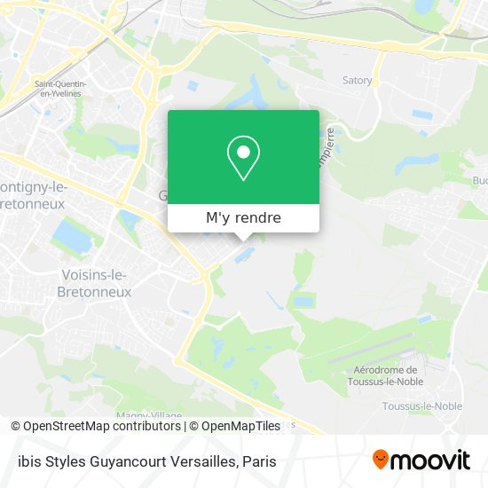 ibis Styles Guyancourt Versailles plan