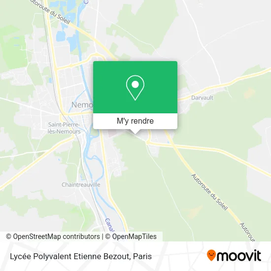 Lycée Polyvalent Etienne Bezout plan