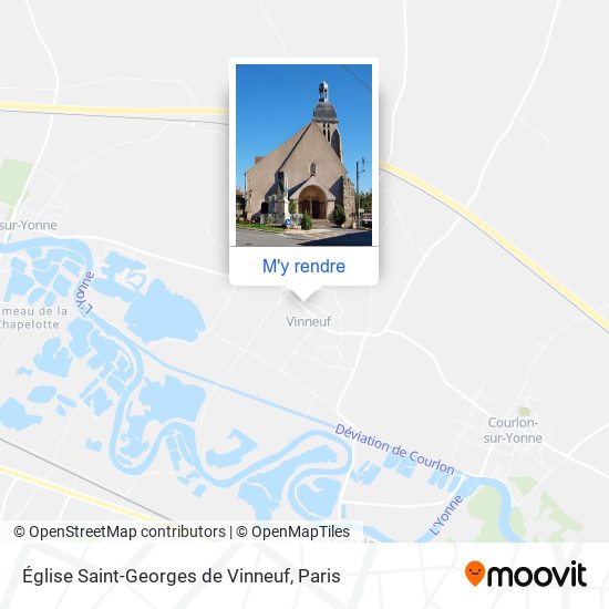 Église Saint-Georges de Vinneuf plan