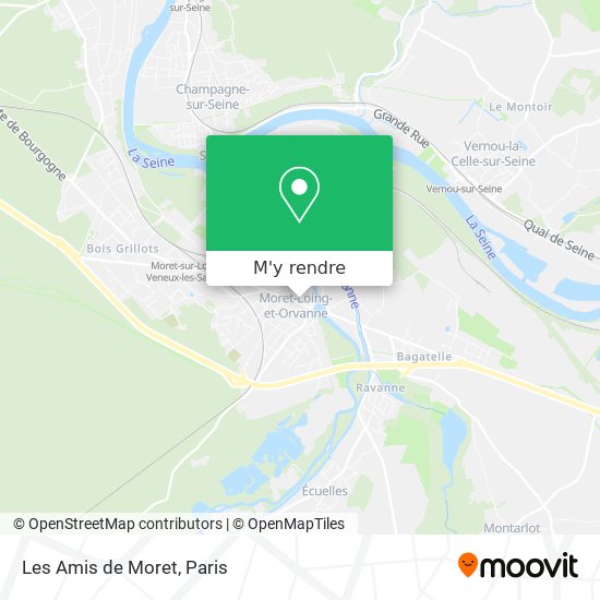 Les Amis de Moret plan