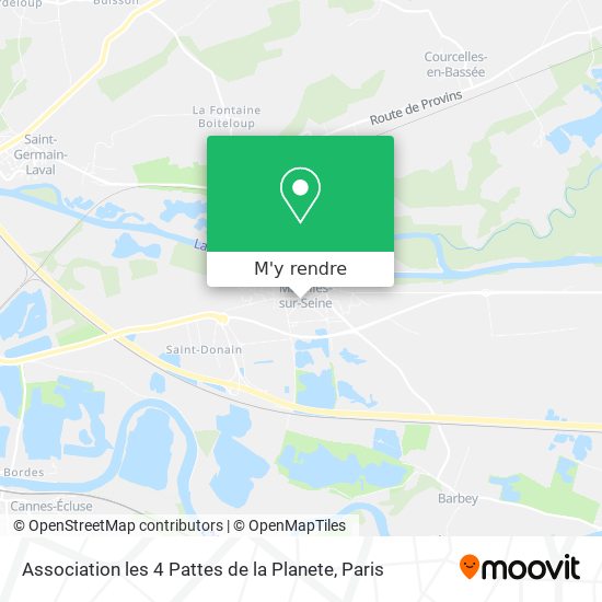 Association les 4 Pattes de la Planete plan