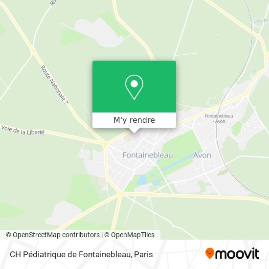 CH Pédiatrique de Fontainebleau plan