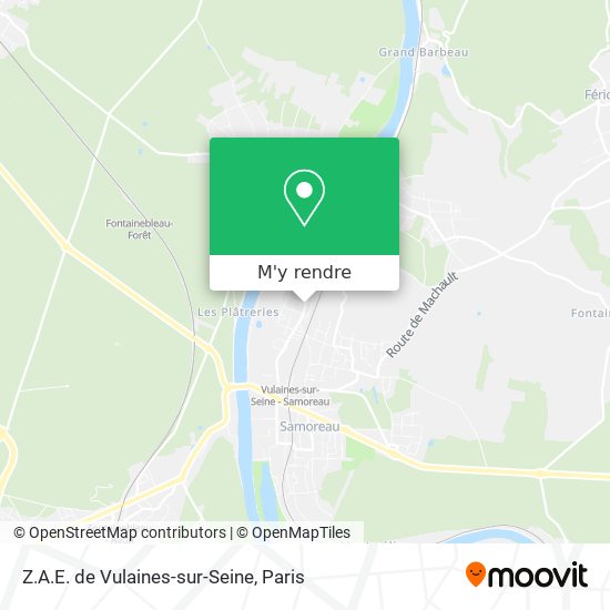 Z.A.E. de Vulaines-sur-Seine plan