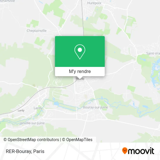 RER-Bouray plan