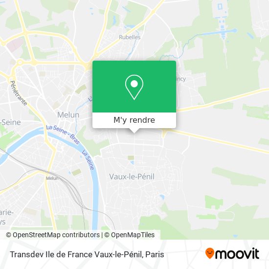 Transdev Ile de France Vaux-le-Pénil plan