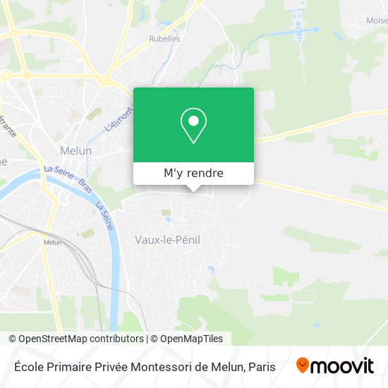 École Primaire Privée Montessori de Melun plan