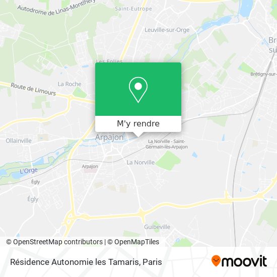 Résidence Autonomie les Tamaris plan