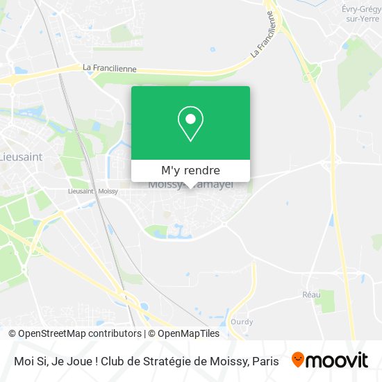 Moi Si, Je Joue ! Club de Stratégie de Moissy plan