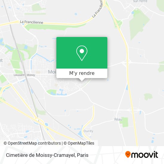 Cimetière de Moissy-Cramayel plan