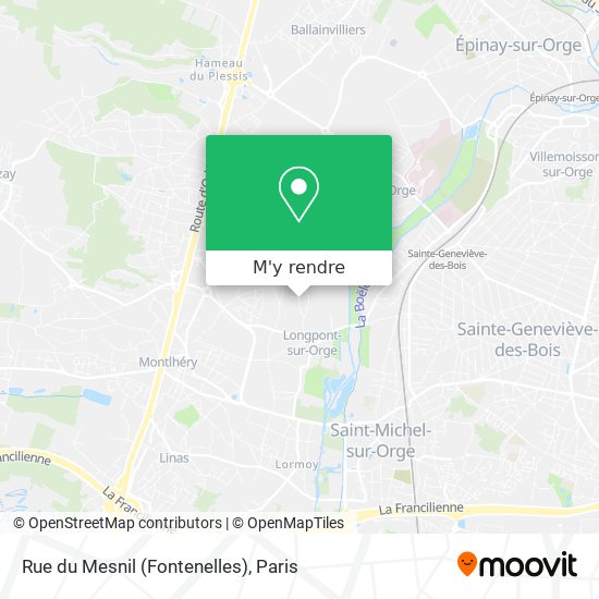 Rue du Mesnil (Fontenelles) plan