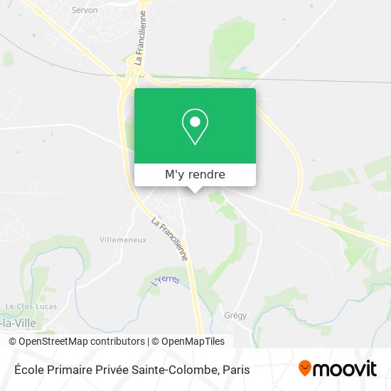 École Primaire Privée Sainte-Colombe plan