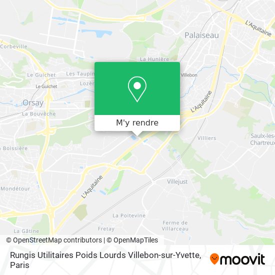Rungis Utilitaires Poids Lourds Villebon-sur-Yvette plan