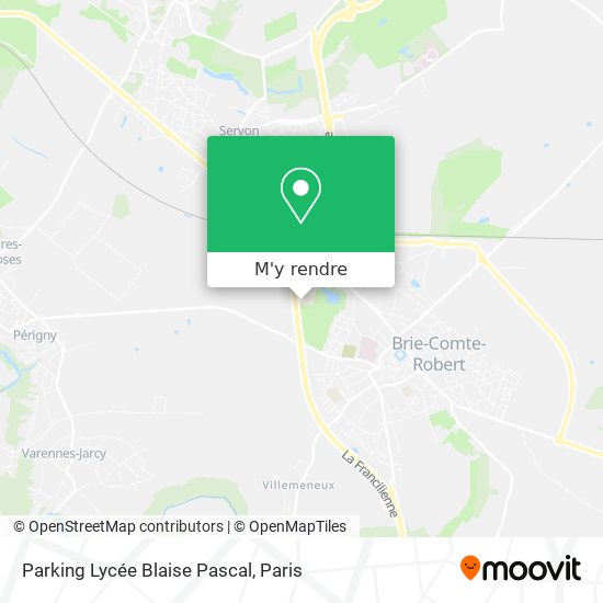 Parking Lycée Blaise Pascal plan