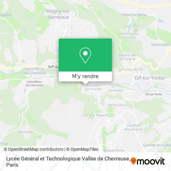 Lycée Général et Technologique Vallée de Chevreuse plan
