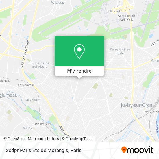 Scdpr Paris Ets de Morangis plan