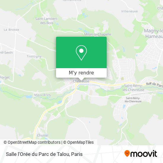 Salle l'Orée du Parc de Talou plan