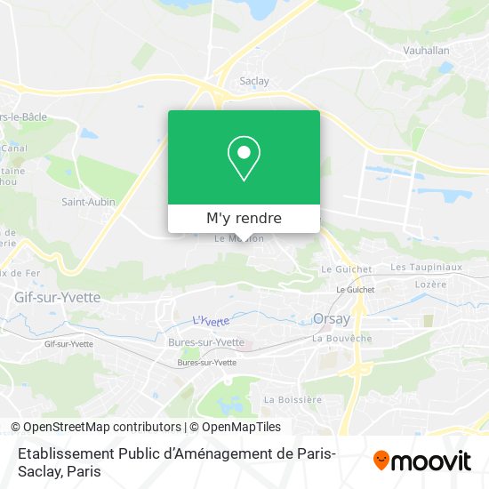 Etablissement Public d’Aménagement de Paris-Saclay plan