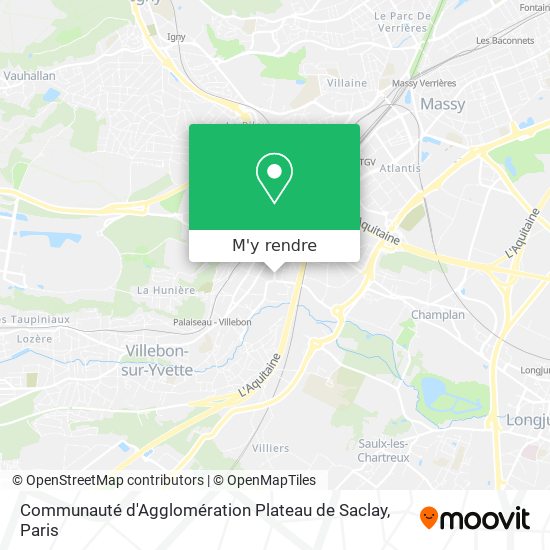 Communauté d'Agglomération Plateau de Saclay plan