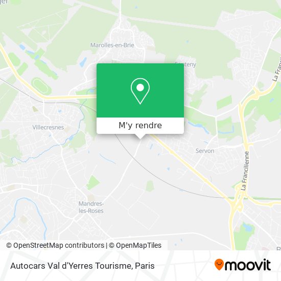 Autocars Val d'Yerres Tourisme plan