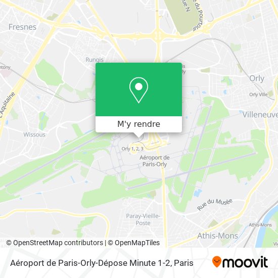 Aéroport de Paris-Orly-Dépose Minute 1-2 plan